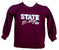 Third Street Youth State 3D Bulldogs Long Sleeve Tee