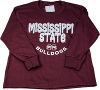Image One Youth Banner M Mississippi State Bulldogs Long Sleeve Tee