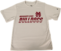 Badger Mississippi State Bulldogs M Over S Dri-Fit Short Sleeve Tee