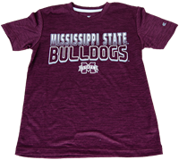 Colosseum Youth Mississippi State Bulldogs Banner M Marbled Short Sleeve Tee