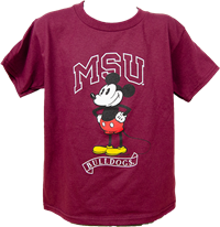 Blue 84 Youth Disney Mickey Mouse MSU Bulldogs Short Sleeve Tee