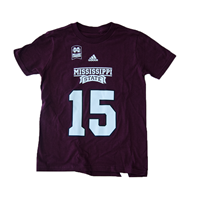 Adidas Youth #15 Dak Prescott Bulldog Legend Short Sleeve Tee