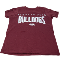 Youth Bulldogs with Banner M Short Sleeve Tee