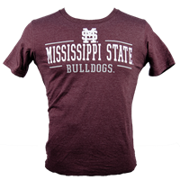 Colosseum Youth Mississippi State Bar with Hail State on Back Short Sleeve Tee