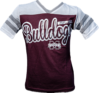 Colosseum Youth Silver Bulldogs with Banner M Tee