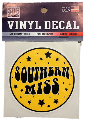 Southern Miss Stars in Circle Decal