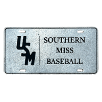 USM Southern Miss Baseball Pewter Plate