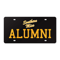Southern Miss Script Alumni Mirrored Tag