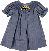 Vive La Fete Smocked Golden Eagle Dress