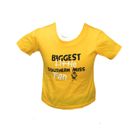 College Kids Biggest Little Southern Miss Fan Short Sleeve Shirt