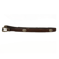 Divisions Of Zeppelin Concho Croc Brown Belt