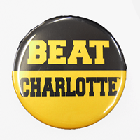 Wincraft "BEAT CHARLOTTE" Button