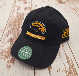 Legacy Relaxed Twill Southern Miss Golden Eagle Head SBC Patch Adjustable Baseball Cap