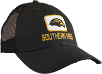 Legacy LPS Southern Miss Golden Eagle Head Square Patch Adjustable Trucker Cap