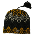 The Game Aztec Knit Beanie w Tassell