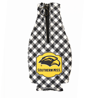Zip Up Gingham Coozie