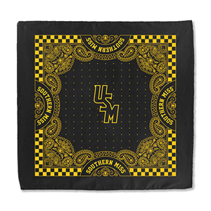 Jardine USM Bandanna Black with Gold