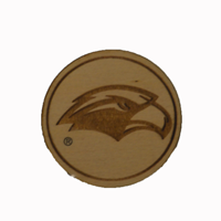 MCM Brands Eagle Head Wooden Magnet