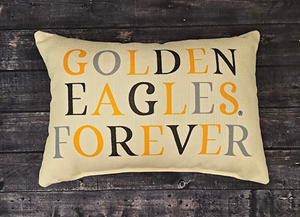 Little Birdie Golden Eagles Forever Pillow