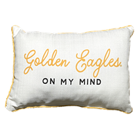 Golden Eagles On My Mind Pillow