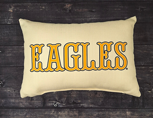Little Birdie Eagles Tradional Font Pillow