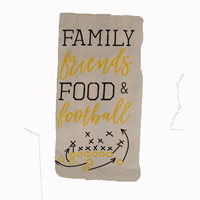 Occasionally Made Family, Friends, Food, and Football Towel