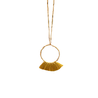 Song Lily Tassel Necklace And Earrings