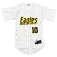 ProSphere Buttondown Eagles 10 Pinstripe Baseball Jersey