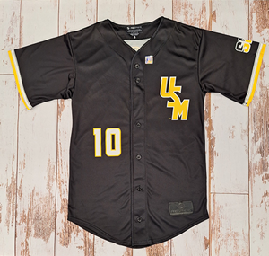 Teamwork Althletic Apparel # 10 Black Baseball Jersey