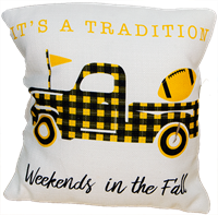 Weekends in the Fall Tailgating Home Pillow