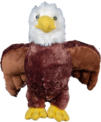 12" Standing Eagle Plush