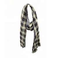 University Girls Plaid Gauze Scarf