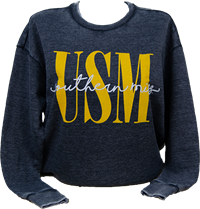 Pressbox USM Southern Miss Script Pullover Sweatshirt