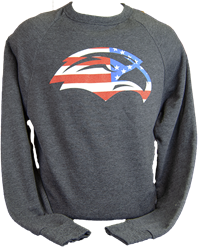 Blue 84 USA Flag Golden Eagle Head Pullover Sweatshirt