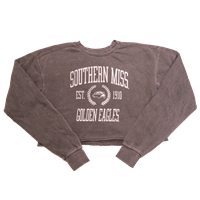 Blue 84 Fleece 1910 Crop Top Sweatshirt
