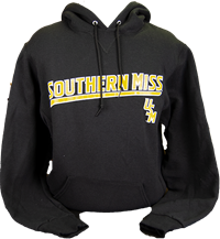 Russell Southern Miss Script USM Baseball Hooded Pullover Sweatshirt