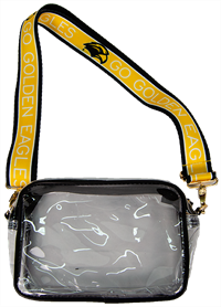 Desden Brdiget Clear Purse with Golden Eagle Strap