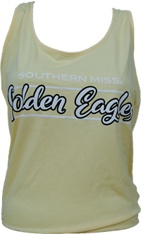 Boxercraft Southern Miss Golden Eagles Script Bar Racerback Tank Top