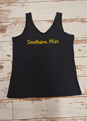 Boxercraft Southern Miss Black V-neck Tank Top