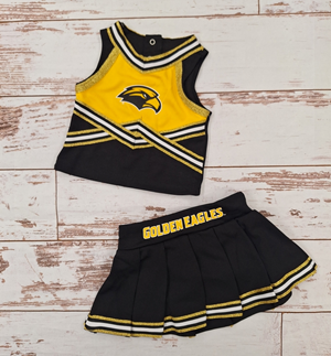 Colosseum Toddler Eagle Head 2 Piece Cheer Uniform