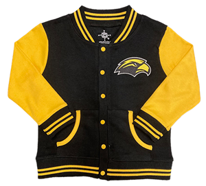 Creative Knitwear Golden Eagle Button Down Varsity Jacket