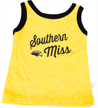 Third Street Southern Miss Script Golden Eagle Head Tank Top