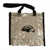 Clear Stadium Tote With Black Trim