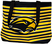 Desden Wavy Striped Golden Eagle Tote Bag