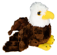 Wild Republic Hug'ems Bald Eagle Plush Toy