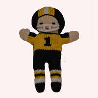 Zubels 7" Knit Football Player
