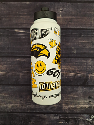 Logo 34 oz To The Top Various Logos Native Quencher Water Bottle