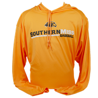 Badger Southern Miss Baseball Hooded Long Sleeve Tee