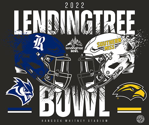 2022 LendingTree Bowl 2 Team Helmets Tee (SKU 14009037138)
