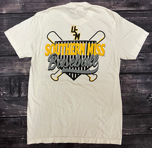 USM Baseball Home Plate Crossed Bats Short Sleeve Shirt